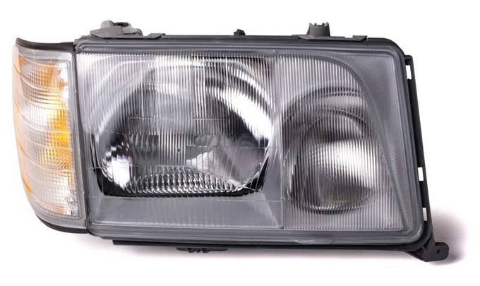 Mercedes Headlight Assembly - Passenger Side (Halogen) (w/ Turnsignal) 1248209059 - Hella 354221041